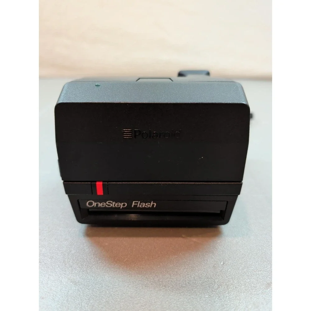 Polaroid OneStep Flash 600 Instant Film Camera Vintage 90s Black Made in UK